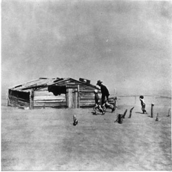 Fleeing a Dust Storm